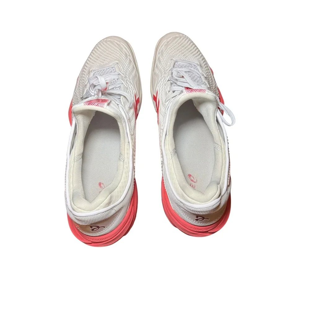 Asics‎ Court FF 3 Mens Tennis Shoes White Red 1041A522 FlyteFoam Size 15